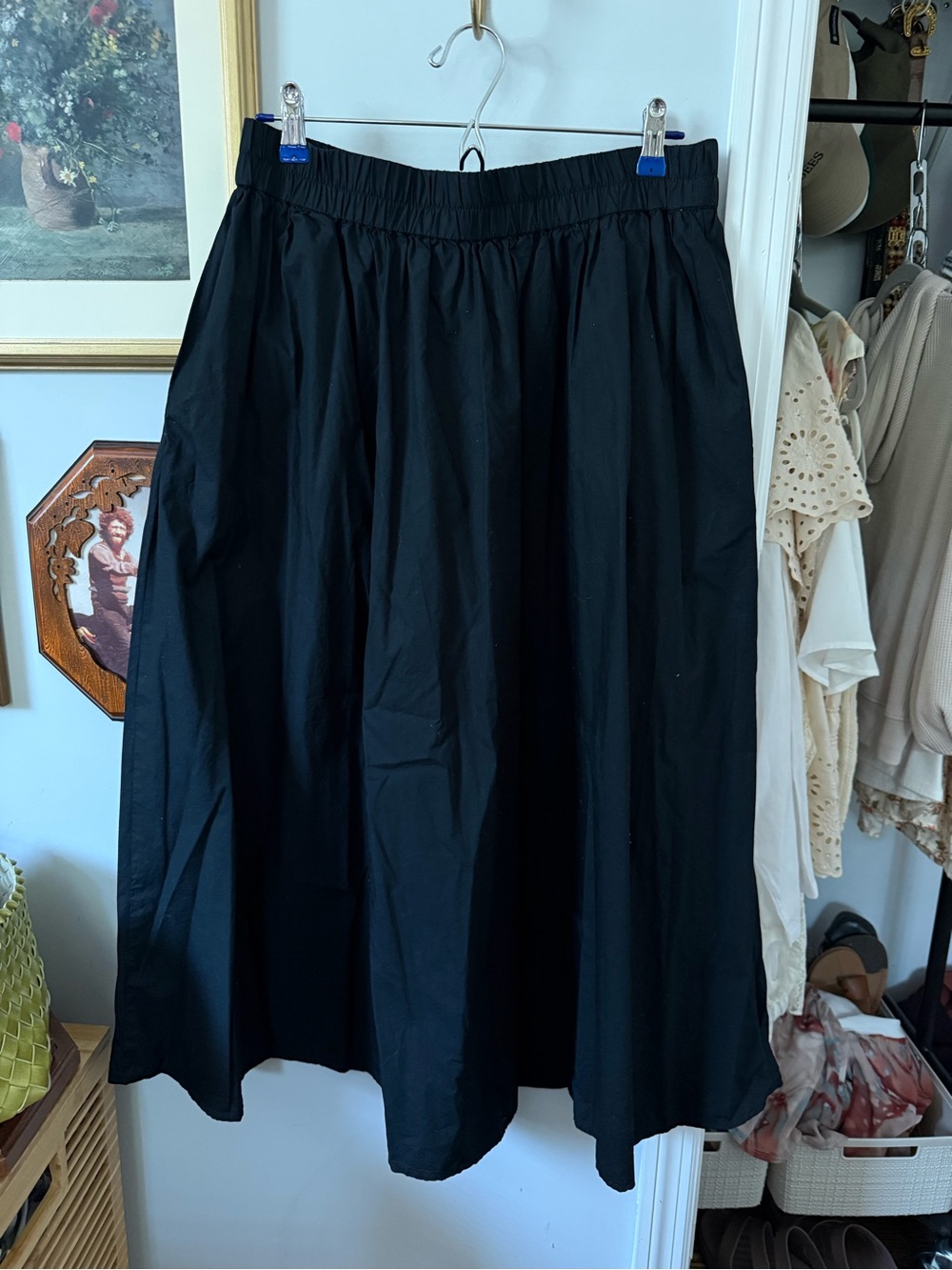 a new day Black Midi Skirt
